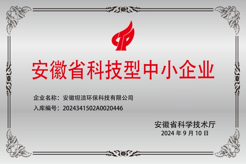 徐汇安徽科技型中小企业证书